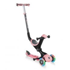 Детский самокат Globber Go Up Deluxe Fantasy Lights 647-211 пастельно-розовый