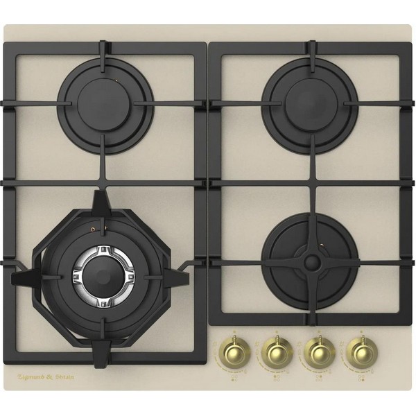 Варочная поверхность Zigmund & Shtain Style M 26.6 X газовая бежевый